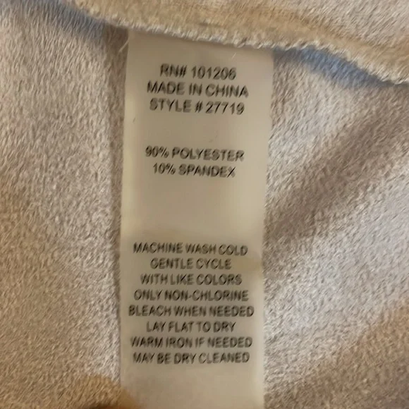 Soft surroundings ultra soft cardigan with raw edge in taupe - Picture 8 of 9